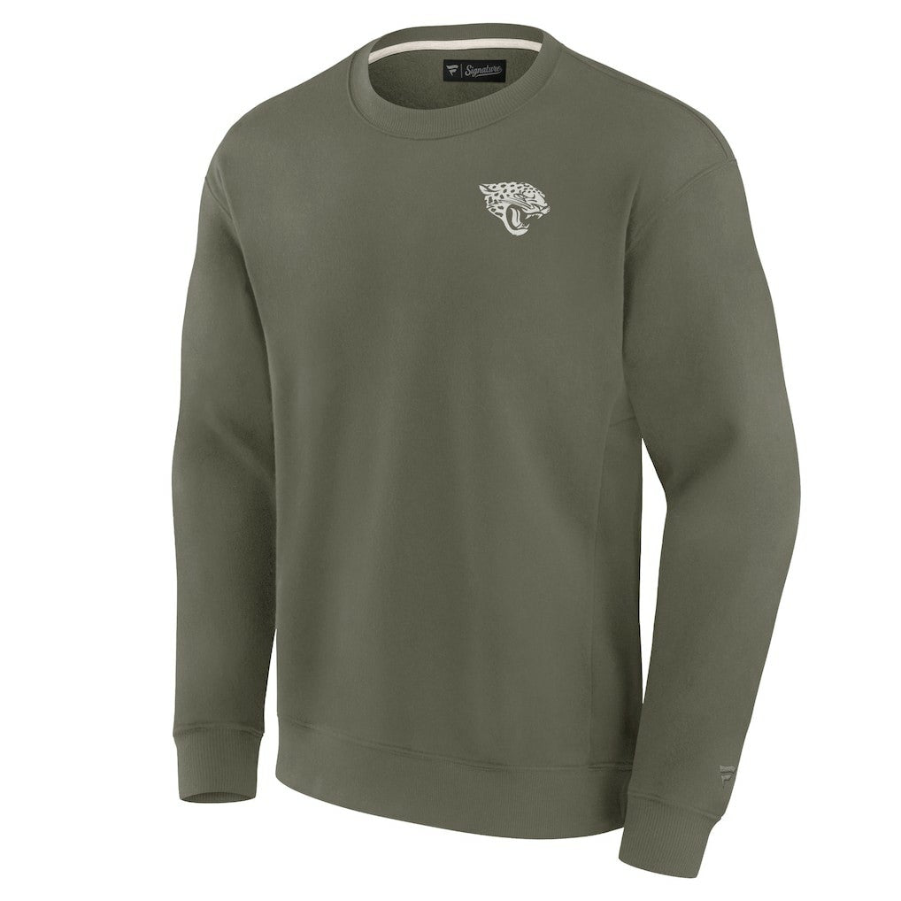 Jacksonville Jaguars Unisex Elements Super Soft Pullover Sweatshirt Olive | Fanatics
