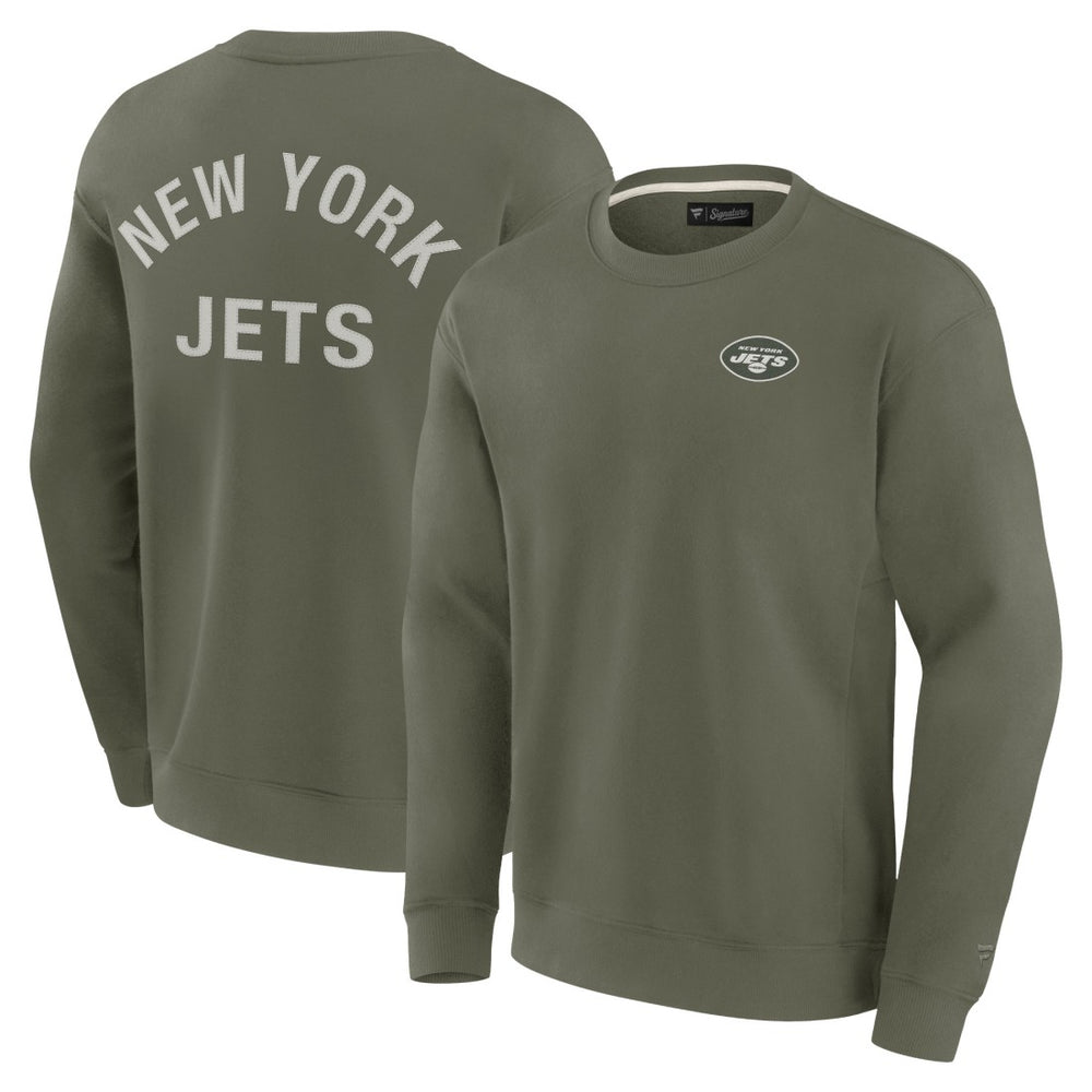 New York Jets Unisex Elements Super Soft Pullover Sweatshirt Olive | Fanatics