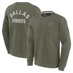 Dallas Cowboys Unisex Elements Super Soft Pullover Sweatshirt Olive | Fanatics