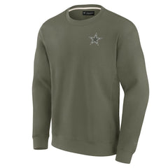 Dallas Cowboys Unisex Elements Super Soft Pullover Sweatshirt Olive | Fanatics