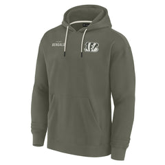 Cincinnati Bengals Unisex Elements Super Soft Fleece Pullover Hoodie Olive | Fanatics