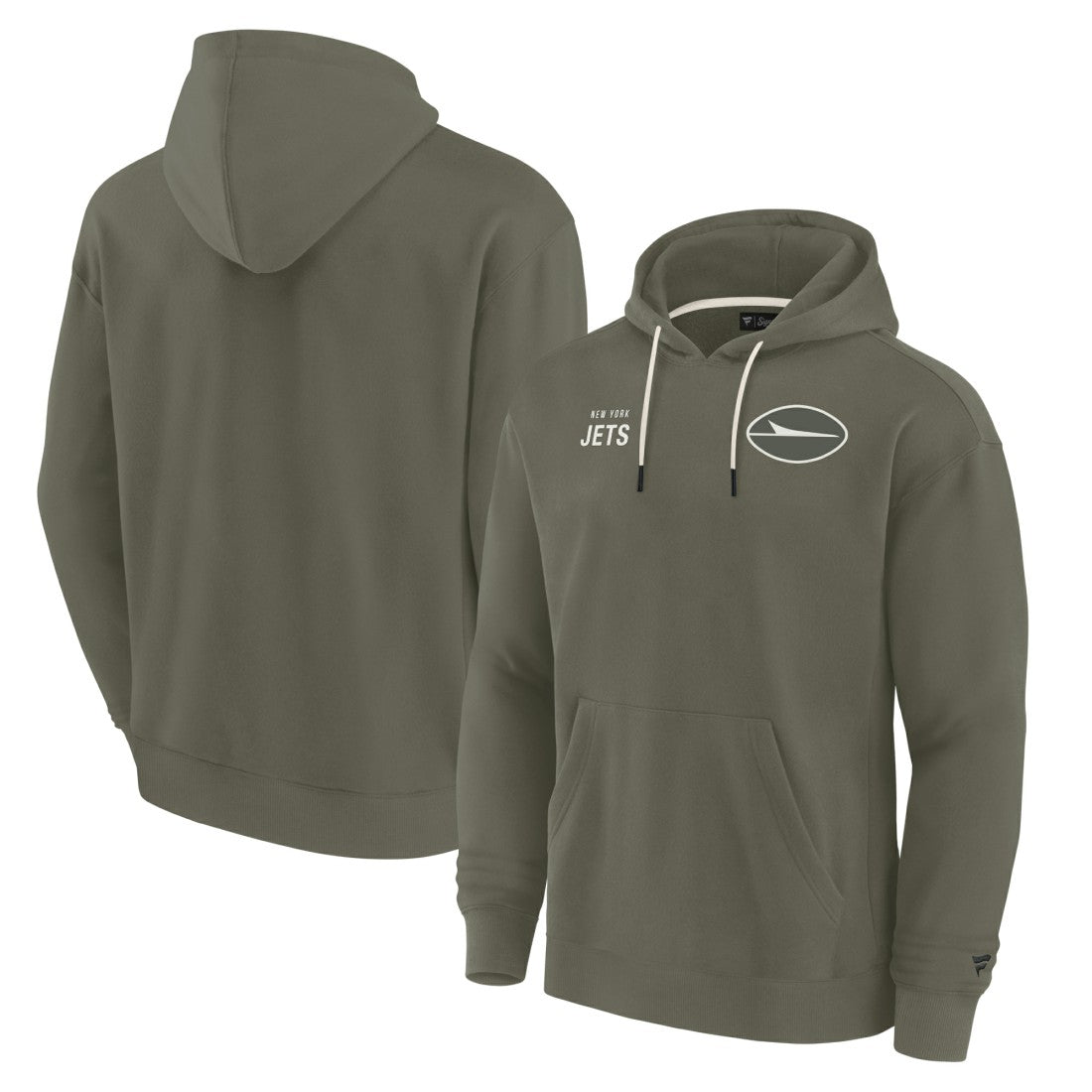 New York Jets Unisex Elements Super Soft Fleece Pullover Hoodie Olive | Fanatics