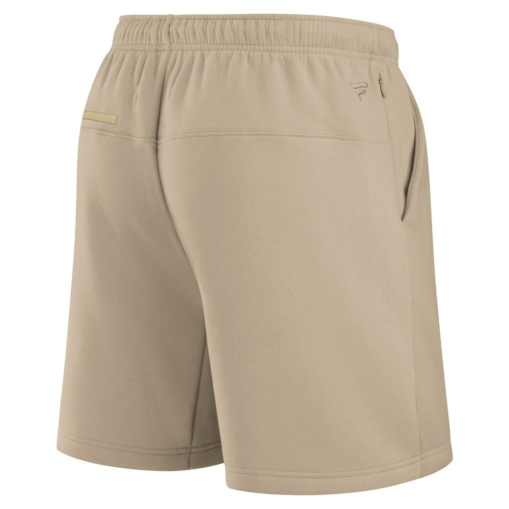 Minnesota Vikings Unisex Elements Super Soft Fleece Shorts Khaki | Fanatics