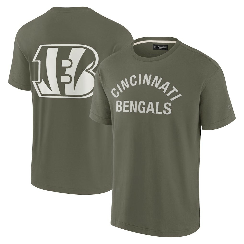 Cincinnati Bengals Unisex Elements Super Soft Short Sleeve T-Shirt Olive | Fanatics