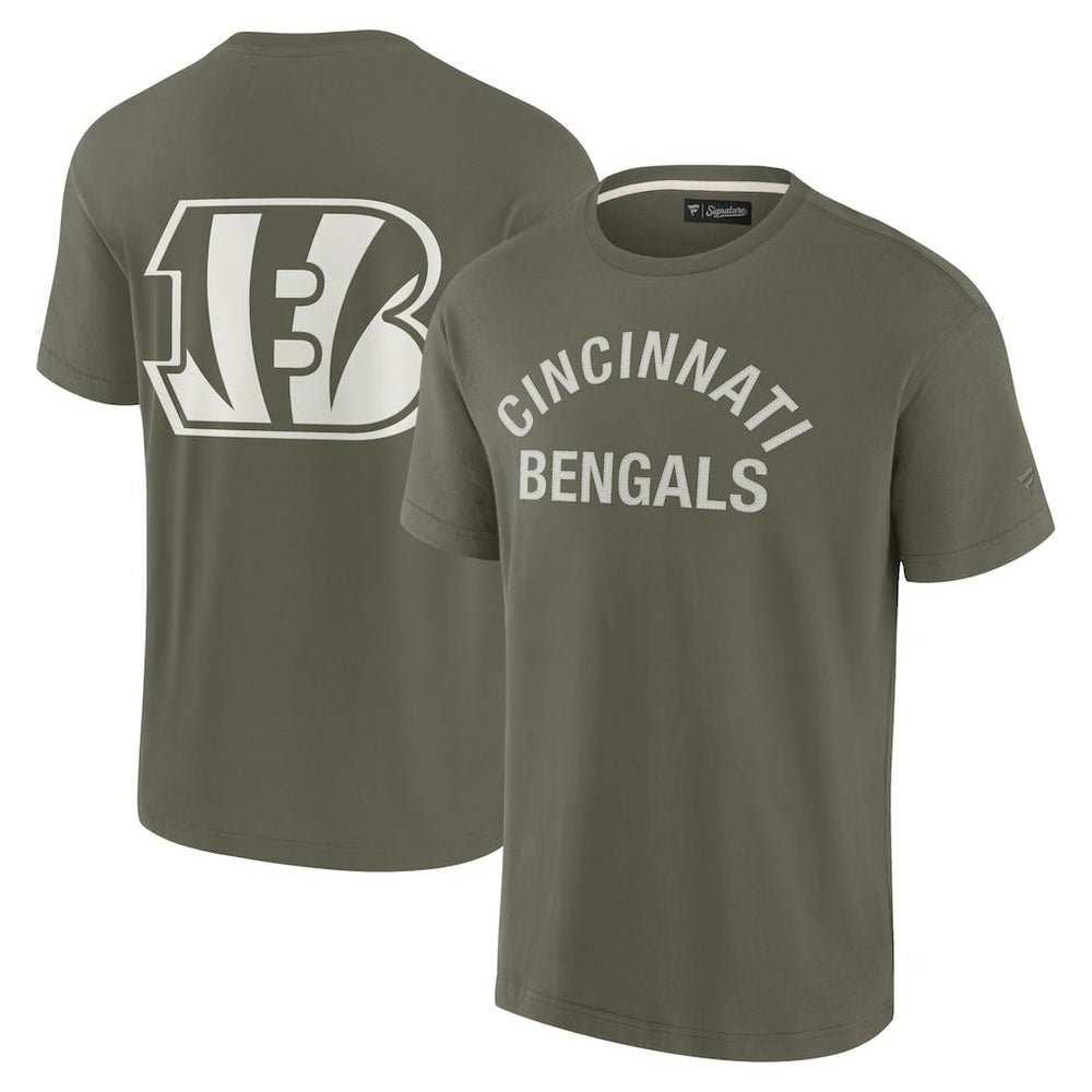 Cincinnati Bengals Unisex Elements Super Soft Short Sleeve T-Shirt Olive | Fanatics