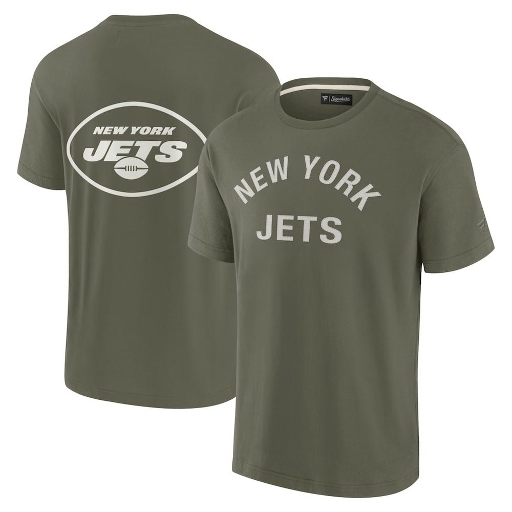New York Jets Unisex Elements Super Soft Short Sleeve T-Shirt Olive | Fanatics