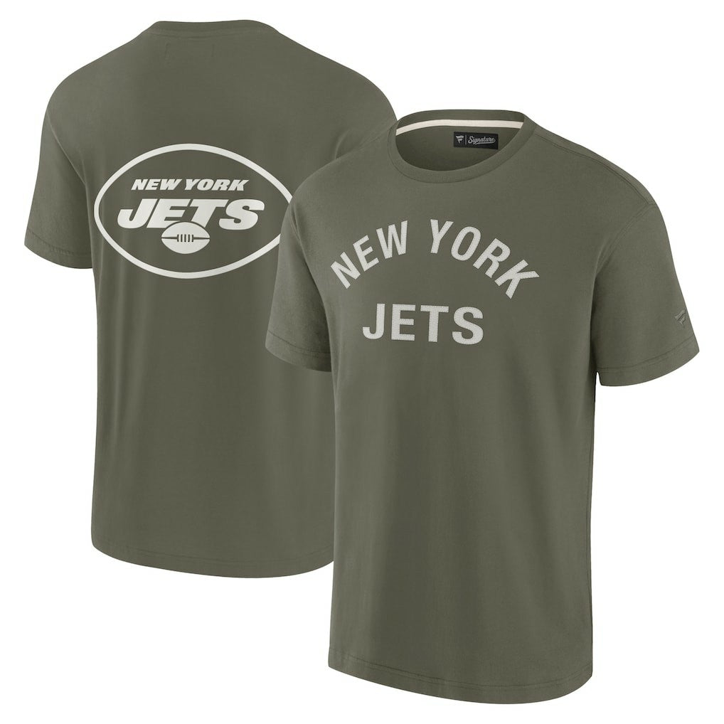 New York Jets Unisex Elements Super Soft Short Sleeve T-Shirt Olive | Fanatics