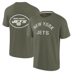 New York Jets Unisex Elements Super Soft Short Sleeve T-Shirt Olive | Fanatics