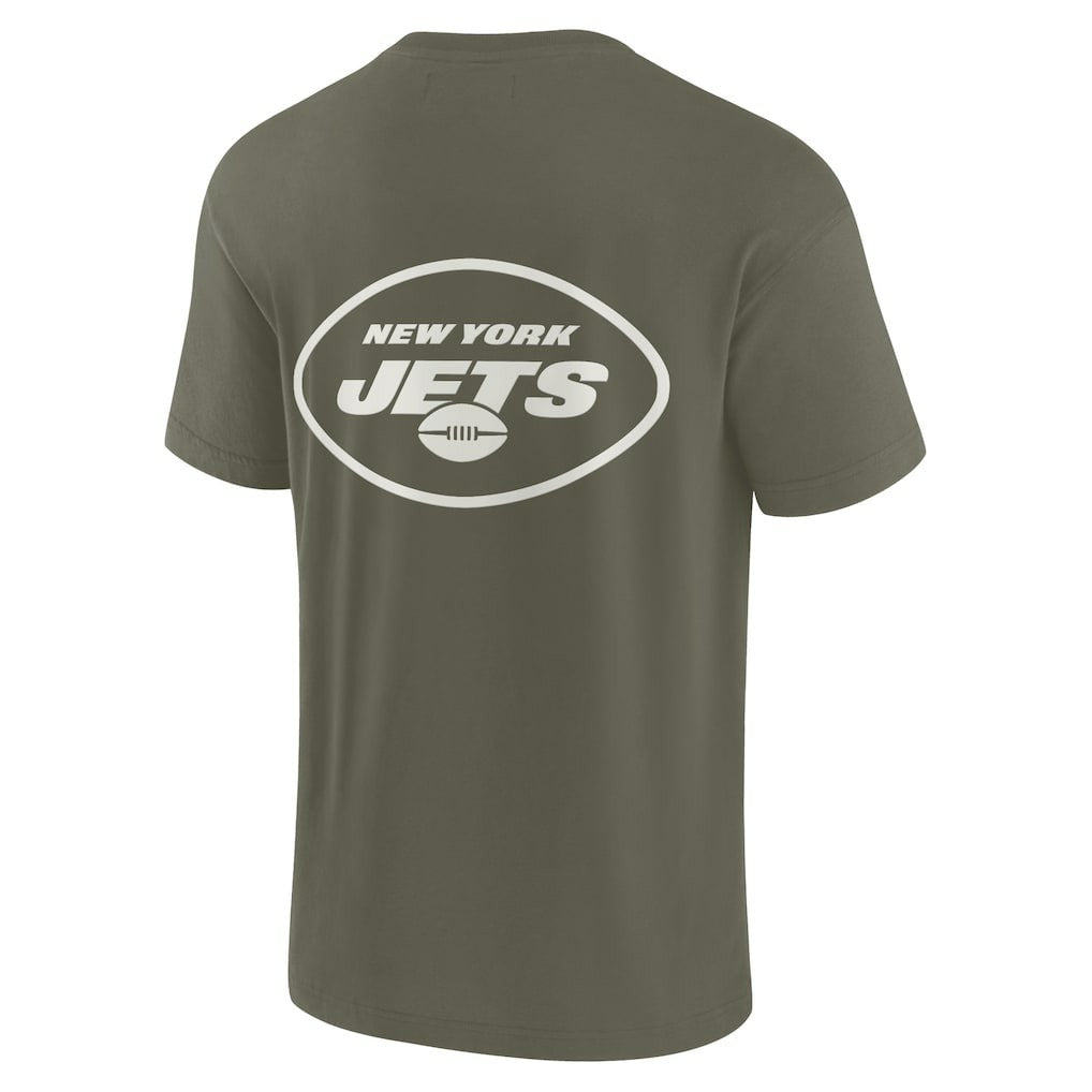 New York Jets Unisex Elements Super Soft Short Sleeve T-Shirt Olive | Fanatics
