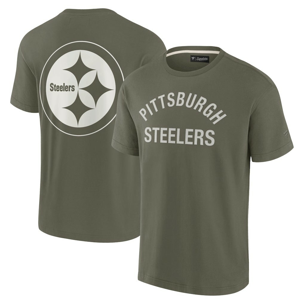 Pittsburgh Steelers Unisex Elements Super Soft Short Sleeve T-Shirt Olive | Fanatics