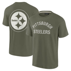 Pittsburgh Steelers Unisex Elements Super Soft Short Sleeve T-Shirt Olive | Fanatics