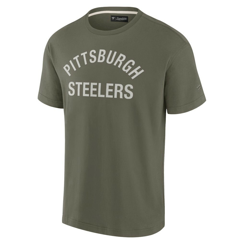 Pittsburgh Steelers Unisex Elements Super Soft Short Sleeve T-Shirt Olive | Fanatics