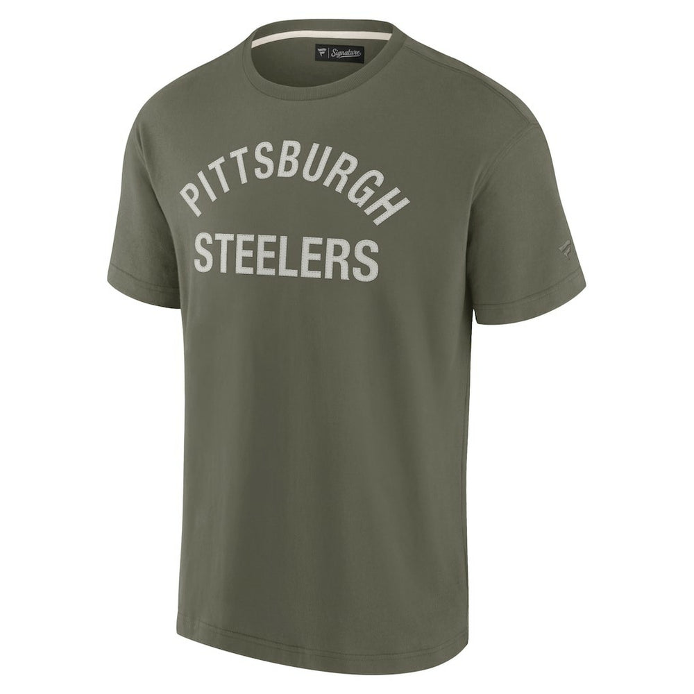 Pittsburgh Steelers Unisex Elements Super Soft Short Sleeve T-Shirt Olive | Fanatics