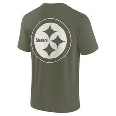 Pittsburgh Steelers Unisex Elements Super Soft Short Sleeve T-Shirt Olive | Fanatics