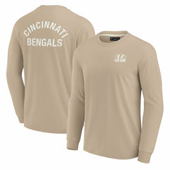Cincinnati Bengals Unisex Elements Super Soft Long Sleeve T-Shirt Khaki | Fanatics