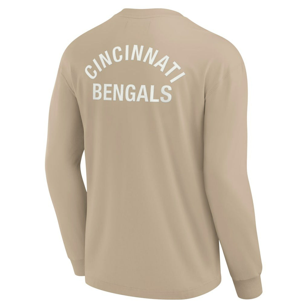 Cincinnati Bengals Unisex Elements Super Soft Long Sleeve T-Shirt Khaki | Fanatics
