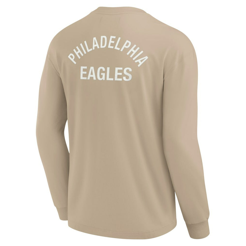 Philadelphia Eagles Unisex Elements Super Soft Long Sleeve T-Shirt Khaki | Fanatics