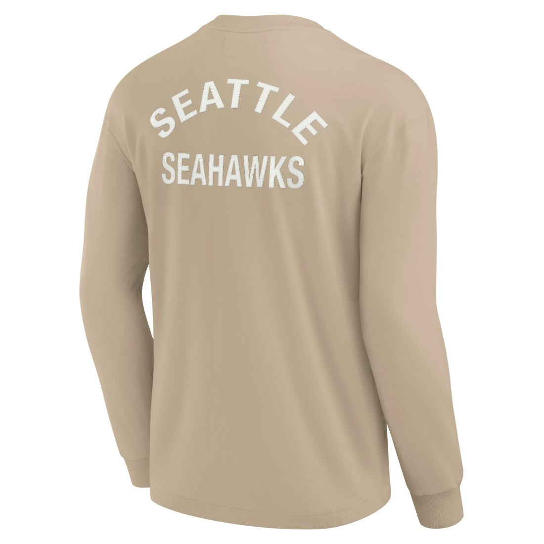 Seattle Seahawks Unisex Elements Super Soft Long Sleeve T-Shirt Khaki | Fanatics