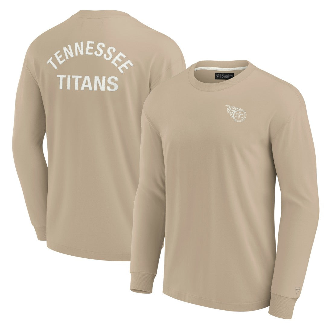 Tennessee Titans Unisex Elements Super Soft Long Sleeve T-Shirt Khaki | Fanatics