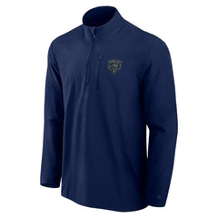 Chicago Bears Front Office Micro Tonal Quarter-Zip Pullover Navy | Fanatics