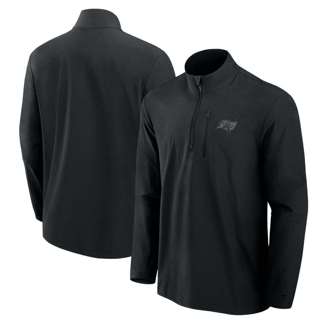 Tampa Bay Buccaneers Front Office Micro Tonal Quarter-Zip Pullover Black | Fanatics