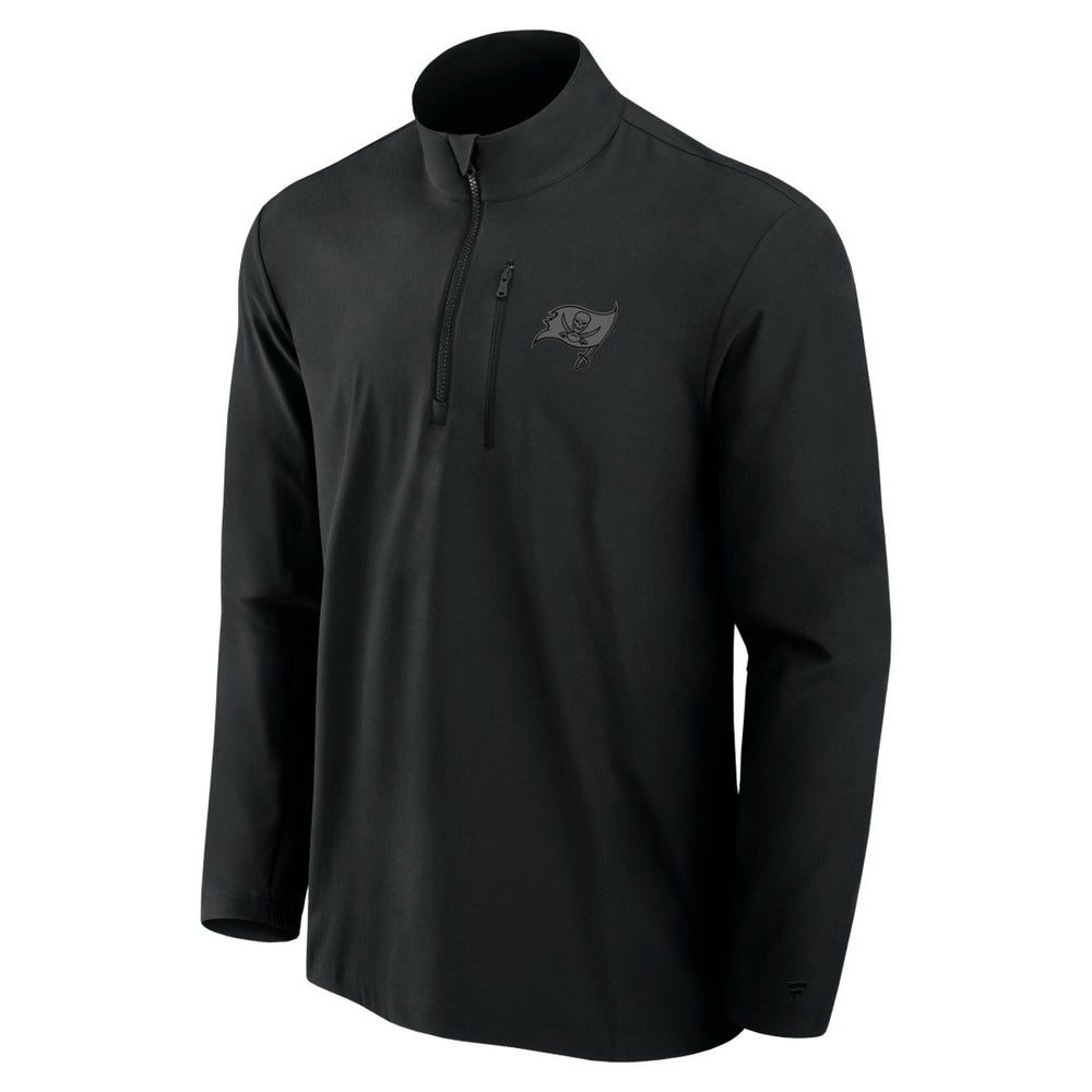 Tampa Bay Buccaneers Front Office Micro Tonal Quarter-Zip Pullover Black | Fanatics