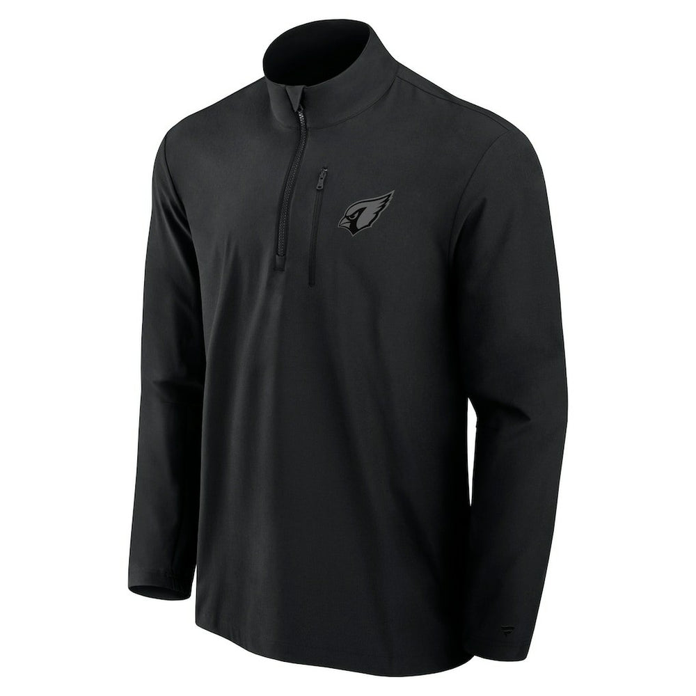 Arizona Cardinals Front Office Micro Tonal Quarter-Zip Pullover Black | Fanatics