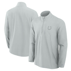 Indianapolis Colts Front Office Micro Tonal Quarter-Zip Pullover Gray | Fanatics