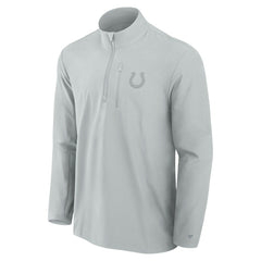 Indianapolis Colts Front Office Micro Tonal Quarter-Zip Pullover Gray | Fanatics