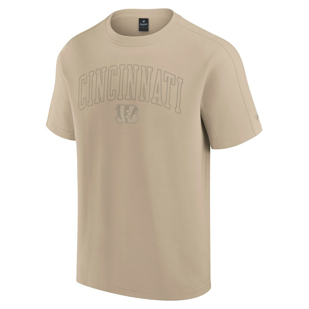 Cincinnati Bengals Unisex Elements Heavyweight Tri-Blend T-Shirt Khaki | Fanatics