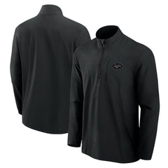 New York Jets Front Office Micro Tonal Quarter-Zip Pullover Black | Fanatics