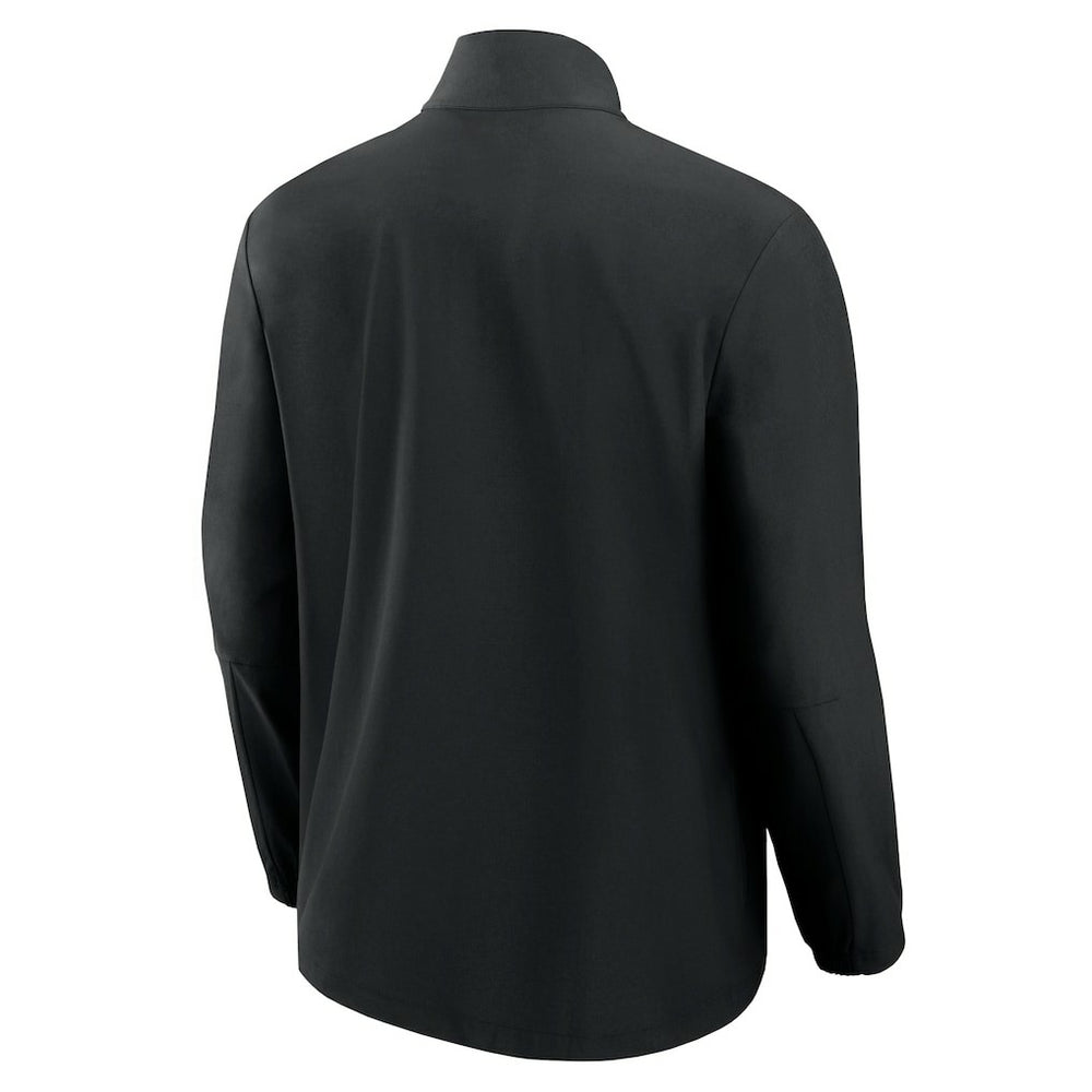 Green Bay Packers Front Office Micro Tonal Quarter-Zip Pullover Black | Fanatics