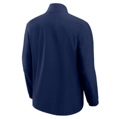 Tennessee Titans Front Office Micro Tonal Quarter-Zip Pullover Navy | Fanatics