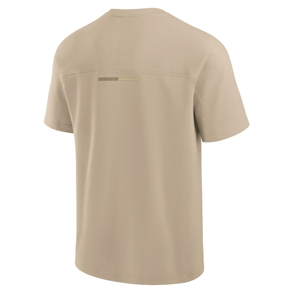 Las Vegas Raiders Unisex Elements Heavyweight Tri-Blend T-Shirt Khaki | Fanatics