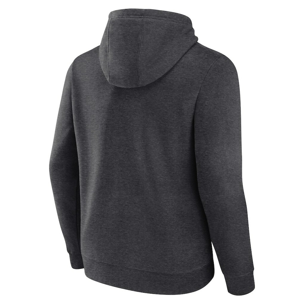 Brooklyn Nets Primary Logo Pullover Hoodie Heather Charcoal - NBA