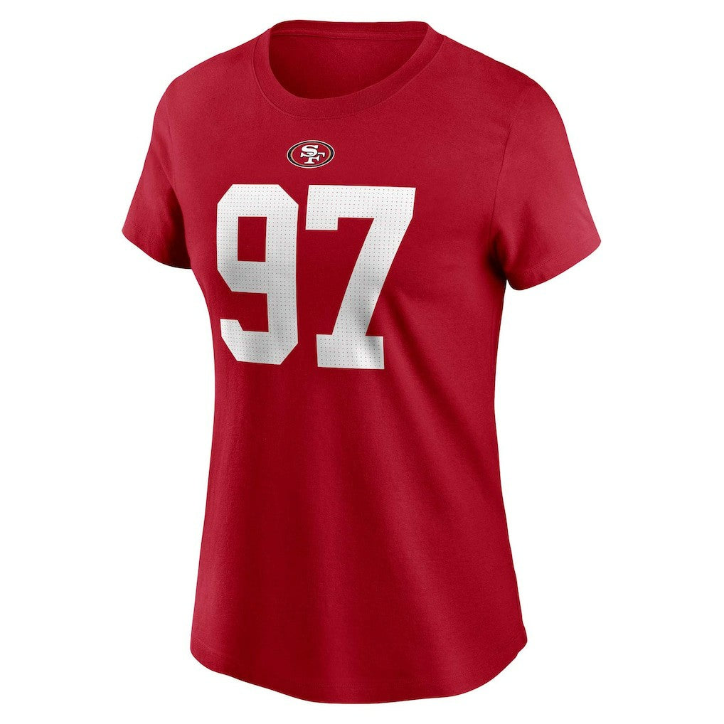 Nick Bosa San Francisco 49ers Women's Player Name & Number T-Shirt Scarlet | Nike for Sale