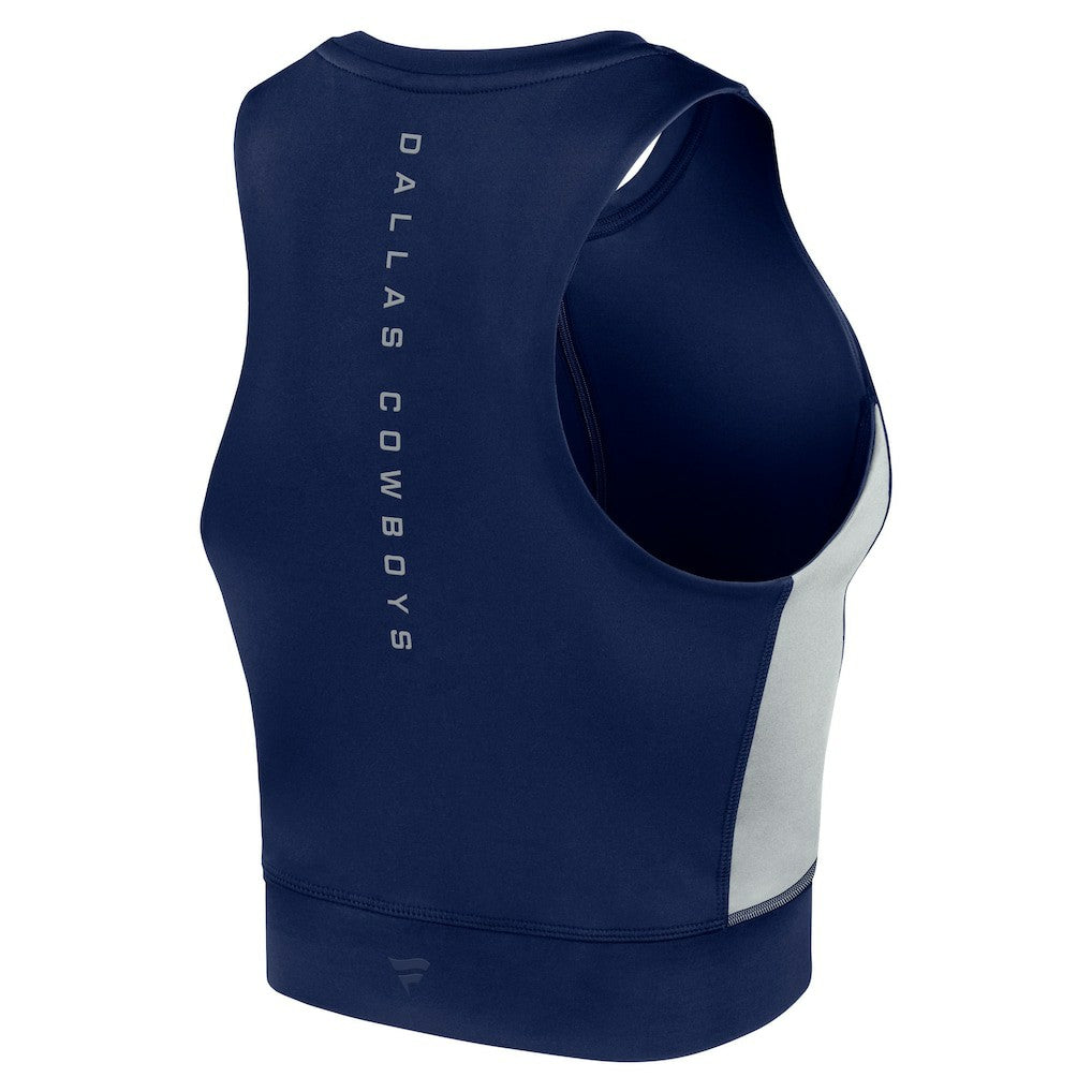 Dallas Cowboys Women's Studio Fitted Gym Tank Top Navy | Fanatics