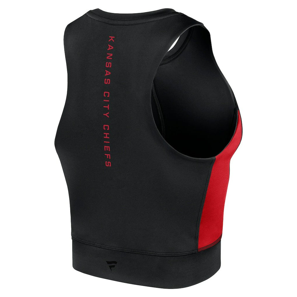 Kansas City Chiefs Women's Studio Fitted Gym Tank Top Black | Fanatics