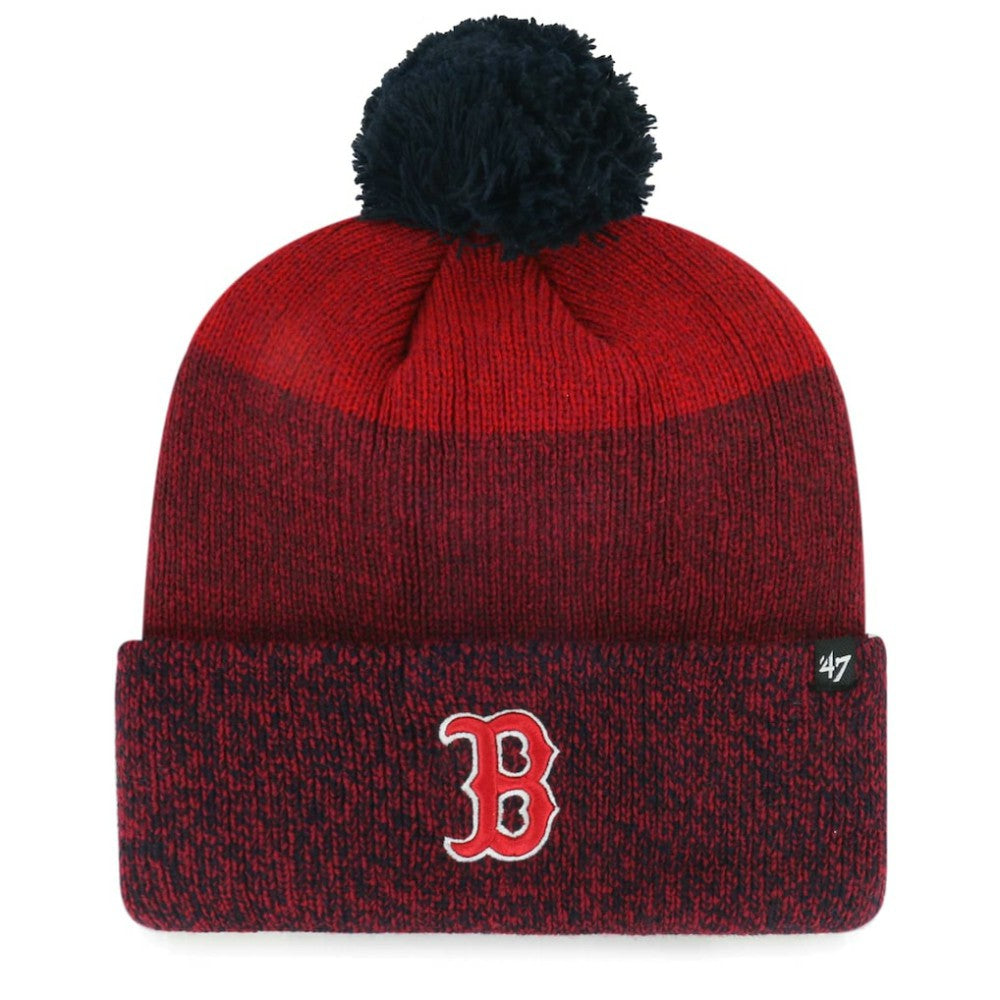Boston Red Sox '47 Darkfreeze Cuffed Knit Hat with Pom - MLB