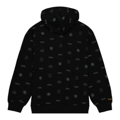 Boston Bruins Mitchell & Ness 100th Anniversary Allover Print Pullover Hoodie - Black - NHL