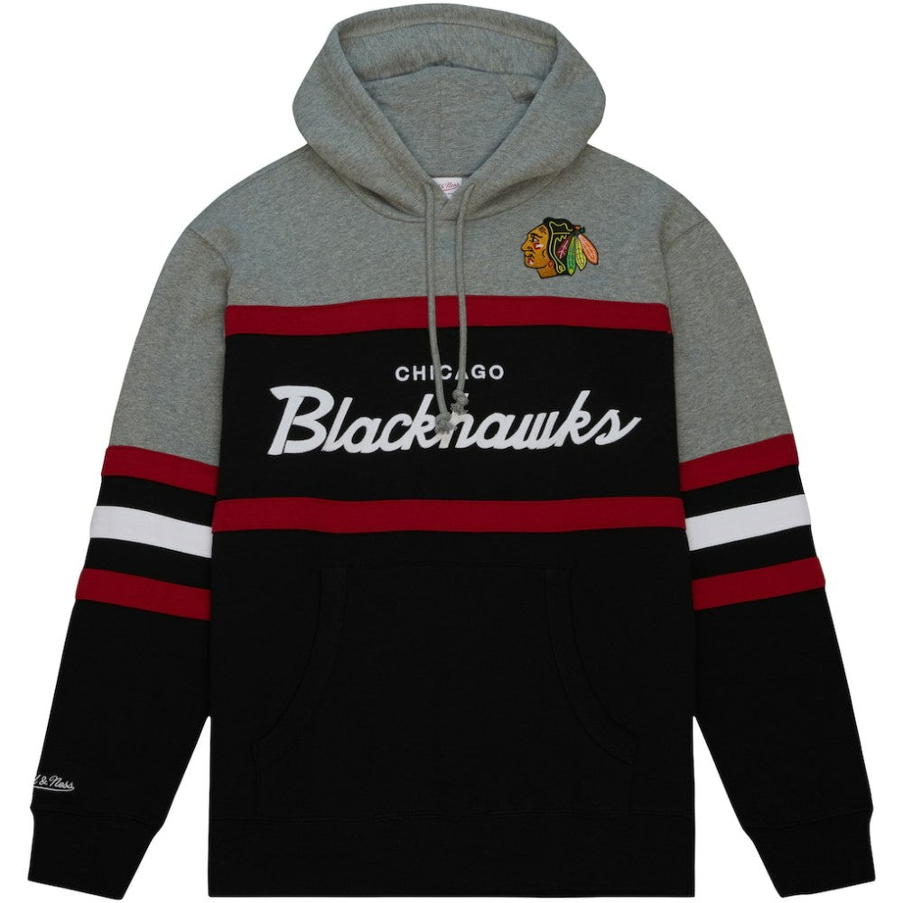 Chicago Blackhawks Head Coach Pullover Hoodie - Black/Gray - NHL