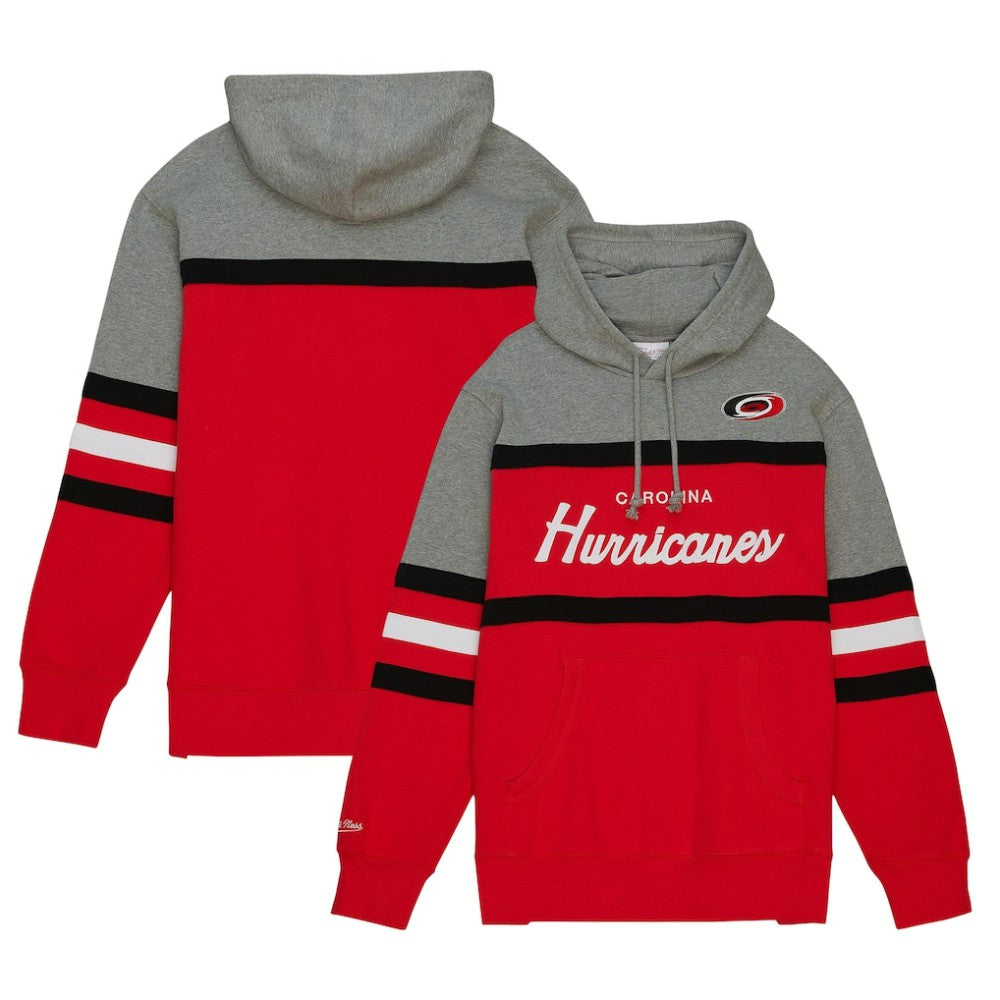 Carolina Hurricanes Head Coach Pullover Hoodie - Red/Gray - NHL
