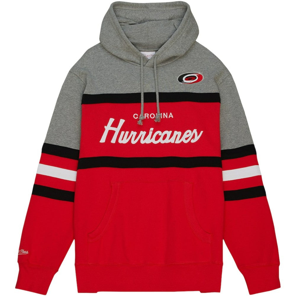 Carolina Hurricanes Head Coach Pullover Hoodie - Red/Gray - NHL