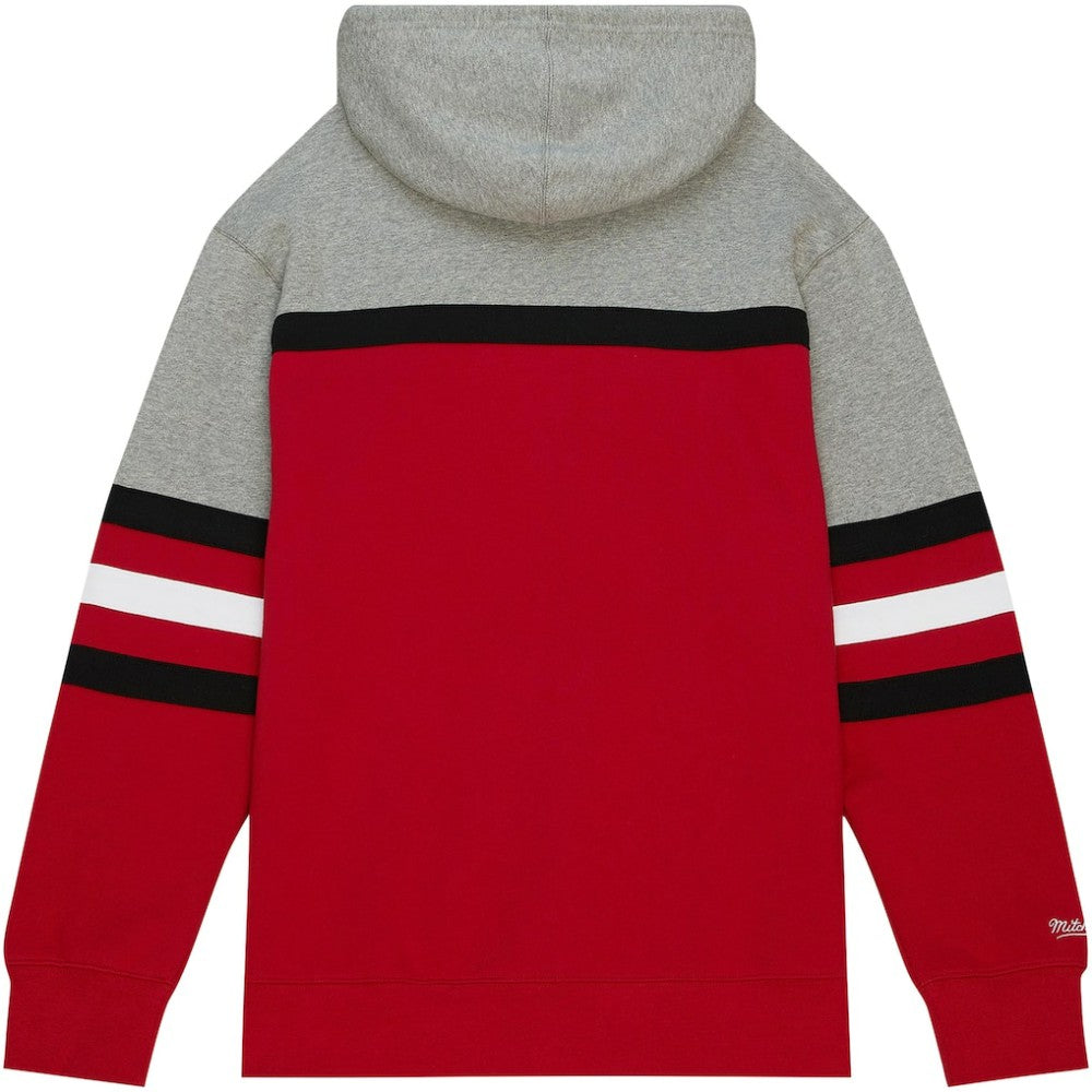 New Jersey Devils Head Coach Pullover Hoodie - Red/Gray - NHL
