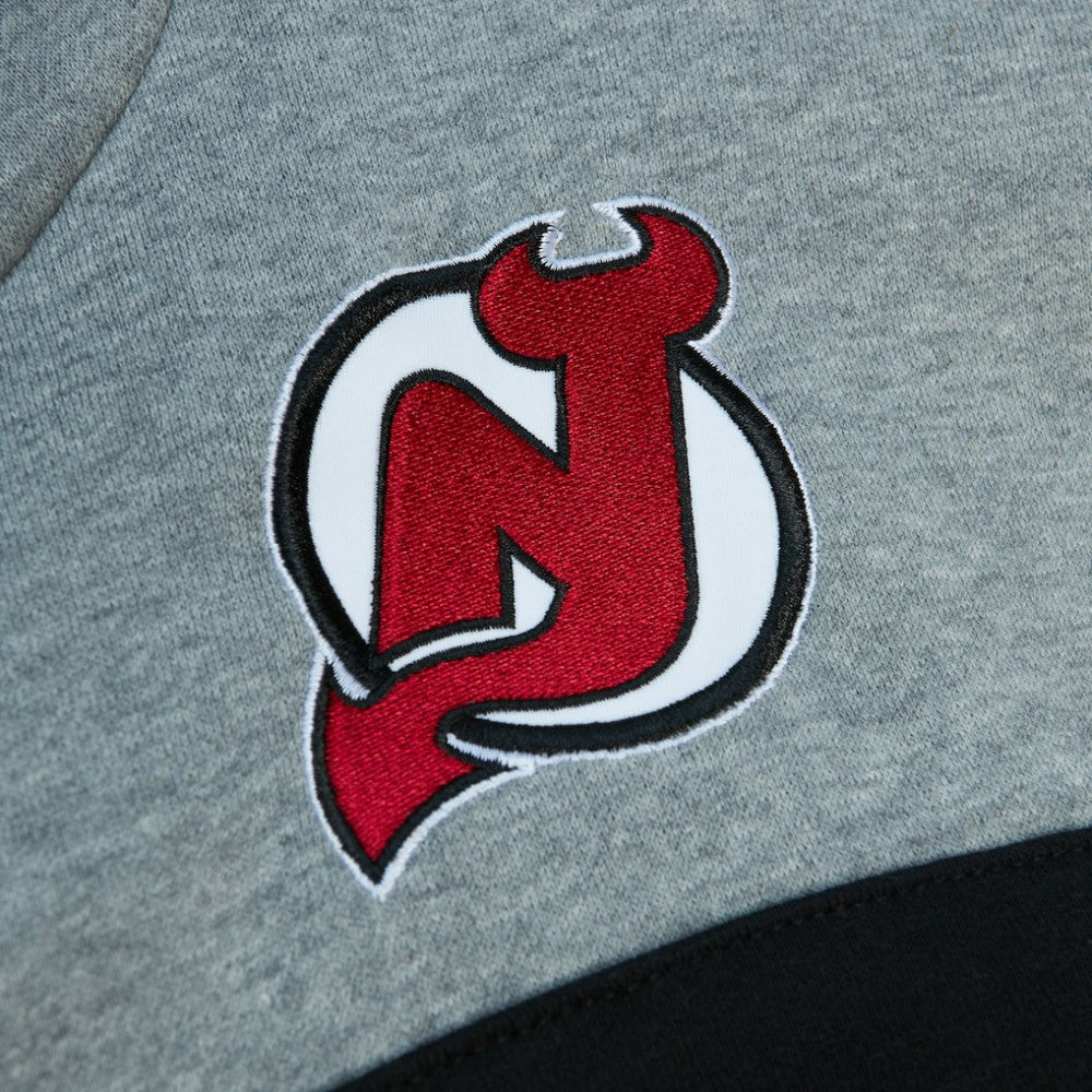 New Jersey Devils Head Coach Pullover Hoodie - Red/Gray - NHL