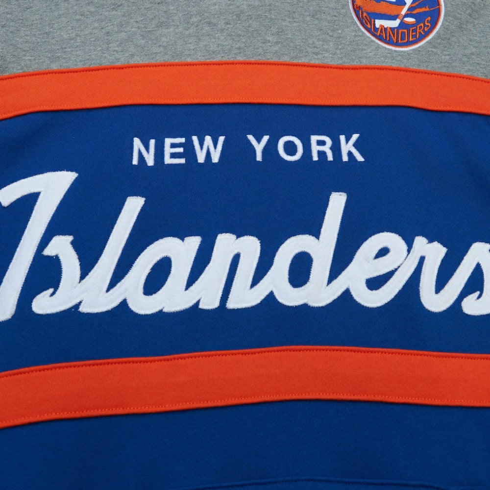New York Islanders Head Coach Pullover Hoodie - Royal/Gray - NHL