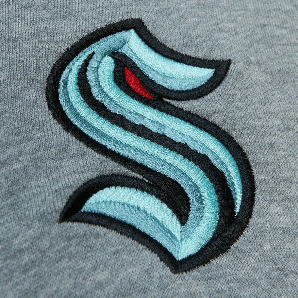 Seattle Kraken Head Coach Pullover Hoodie - Deep Sea Blue/Gray - NHL
