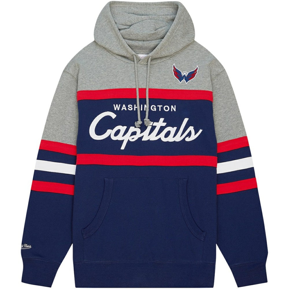 Washington Capitals Head Coach Pullover Hoodie - Navy/Gray - NHL