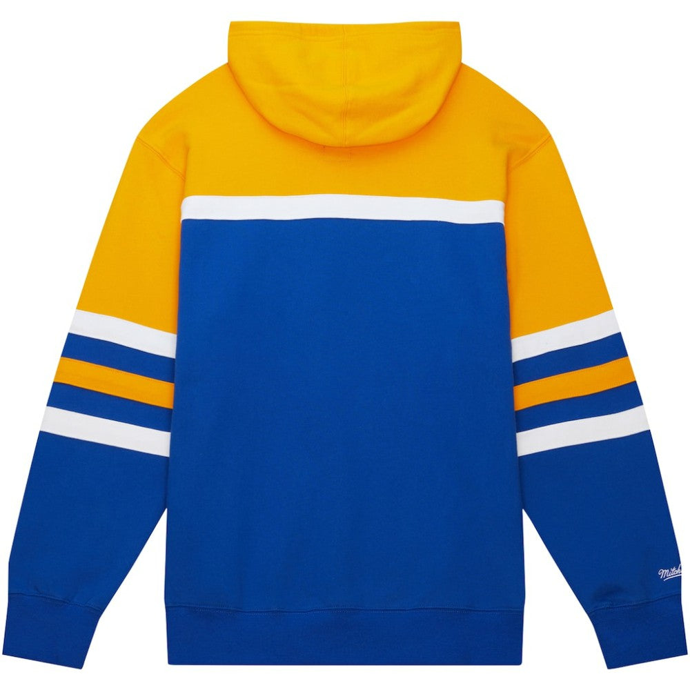 Buffalo Sabres Mitchell & Ness Head Coach Pullover Hoodie - Royal/Gold - NHL