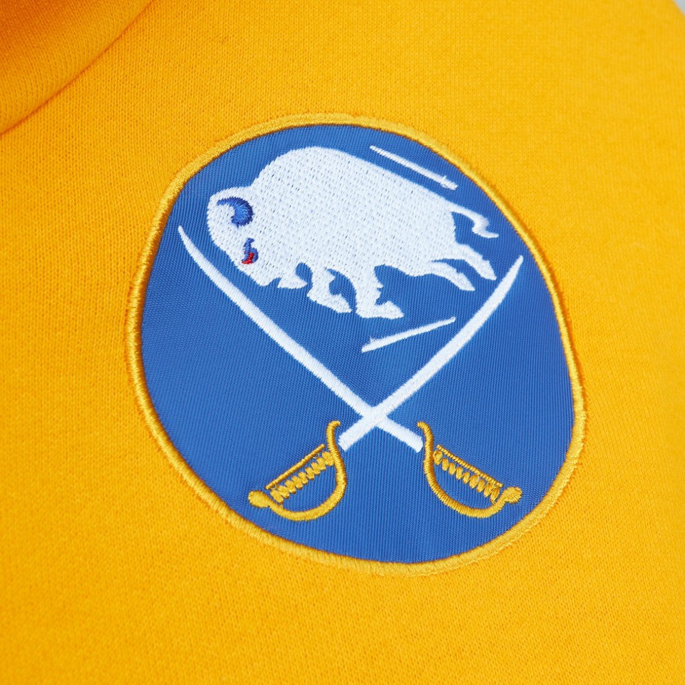 Buffalo Sabres Mitchell & Ness Head Coach Pullover Hoodie - Royal/Gold - NHL
